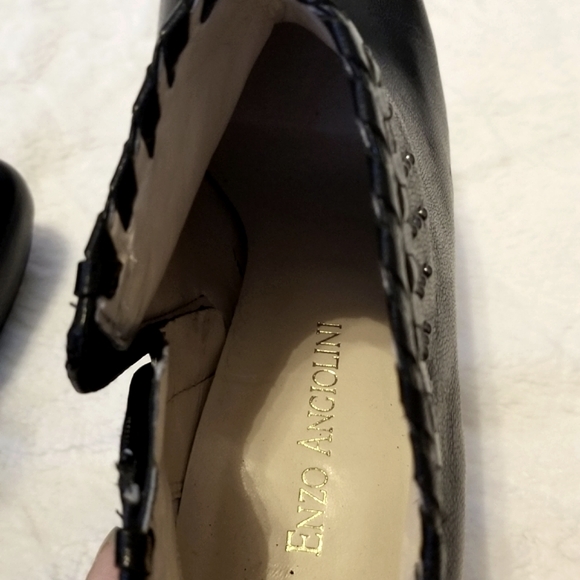 Enzo Angiolini Leather Studded Heeled Booties - Picture 5 of 7